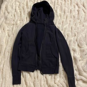 Dark Blue Lululemon Scuba Hoodie/Zip-Up